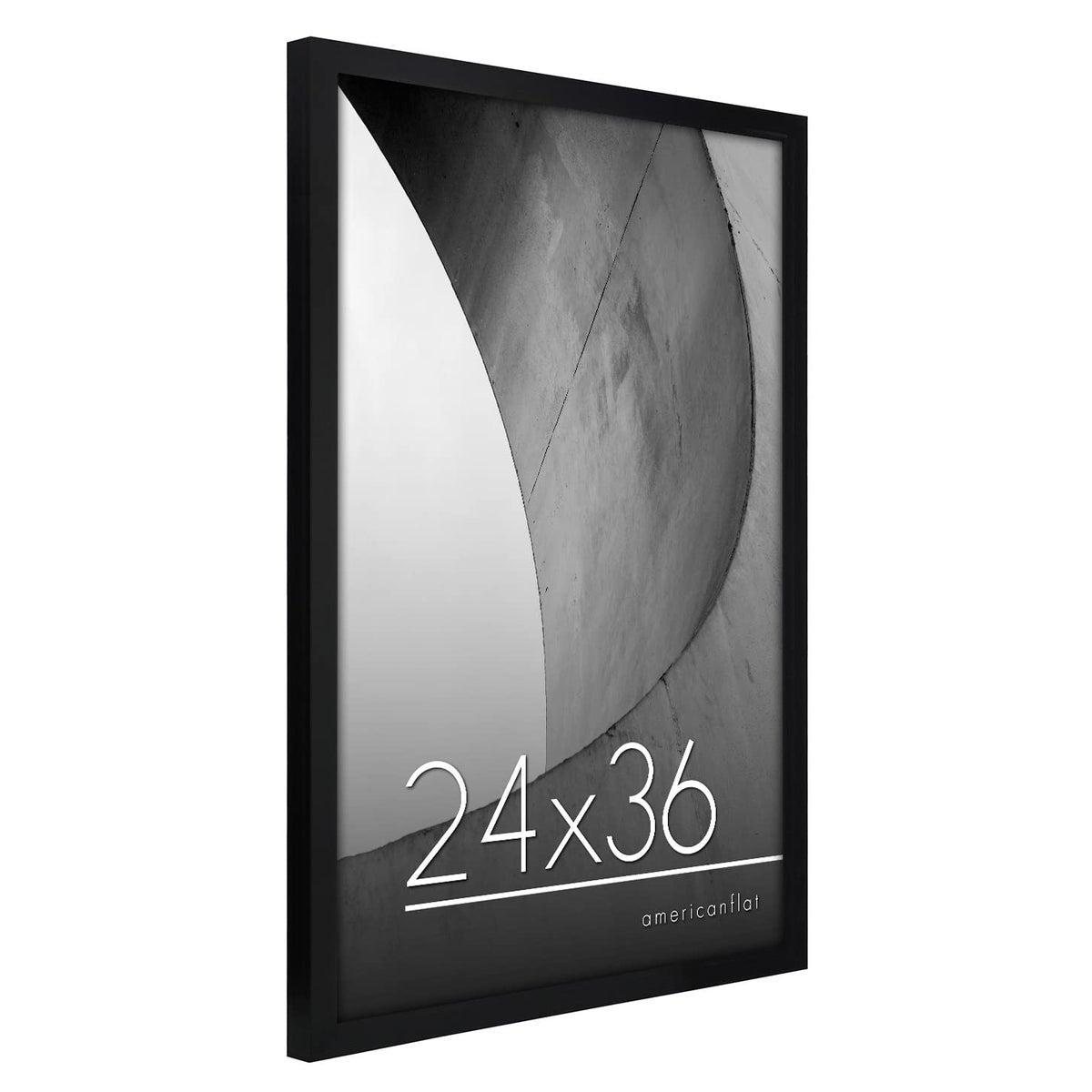Americanflat black 24x36 frame suits home or office decor.