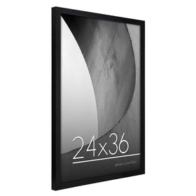 Americanflat black 24x36 frame suits home or office decor.