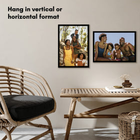 Americanflat backboard and metal tab closures keep photos secure and easy to swap.