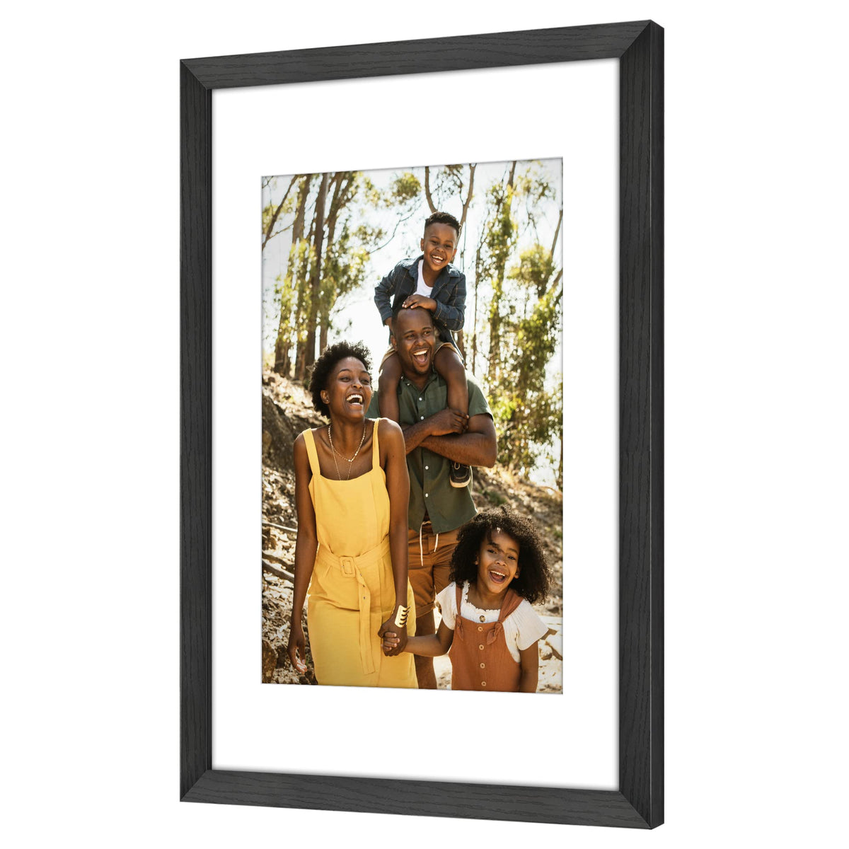 Americanflat backboard keeps photos secure during easy swaps.