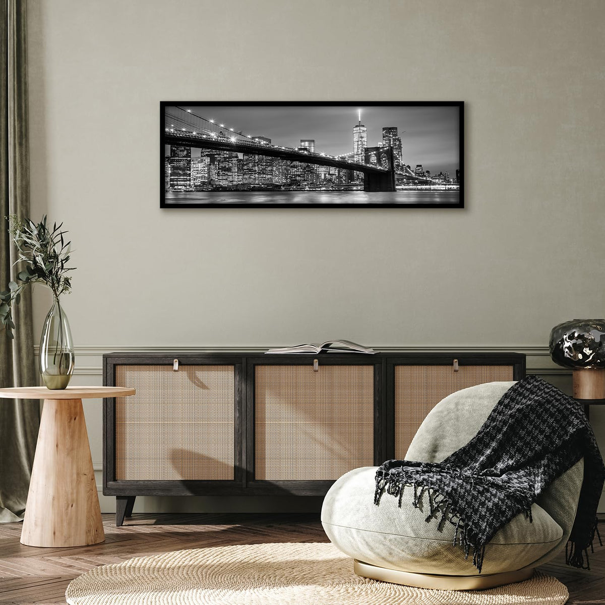 Americanflat backboard keeps memories secure behind a sleek wall display.