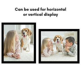 Americanflat black finish frame adds a timeless, versatile decor option.