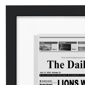 Americanflat black finish complements modern decor and other frames