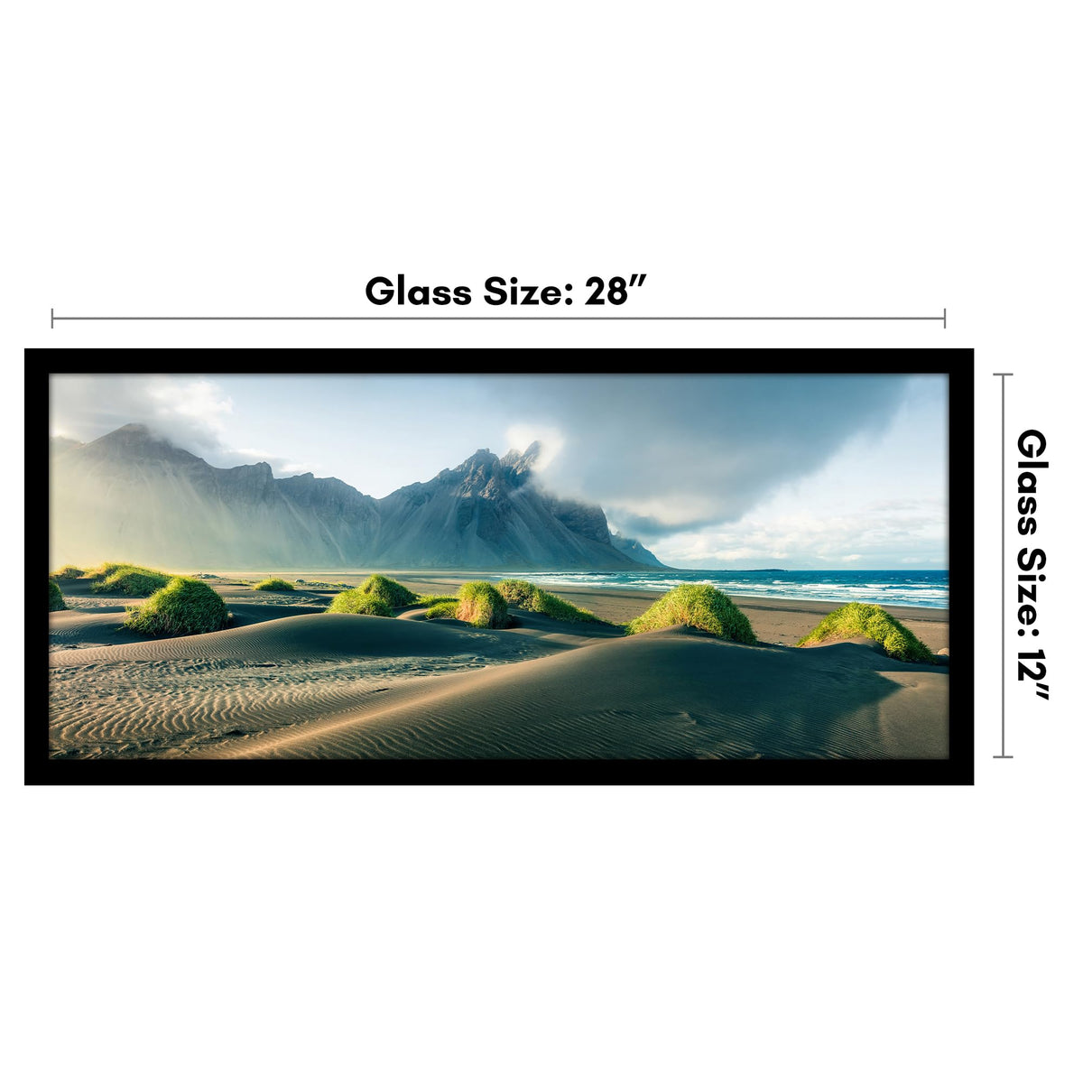 Americanflat black gallery-style frame with timeless molding for wall display