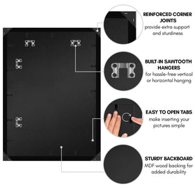 Americanflat black frame shown on wall in a gallery-style setup