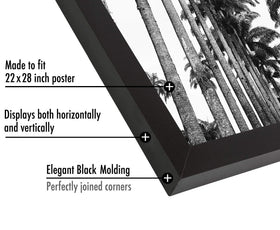Vertical hanging setup for Americanflat black frame