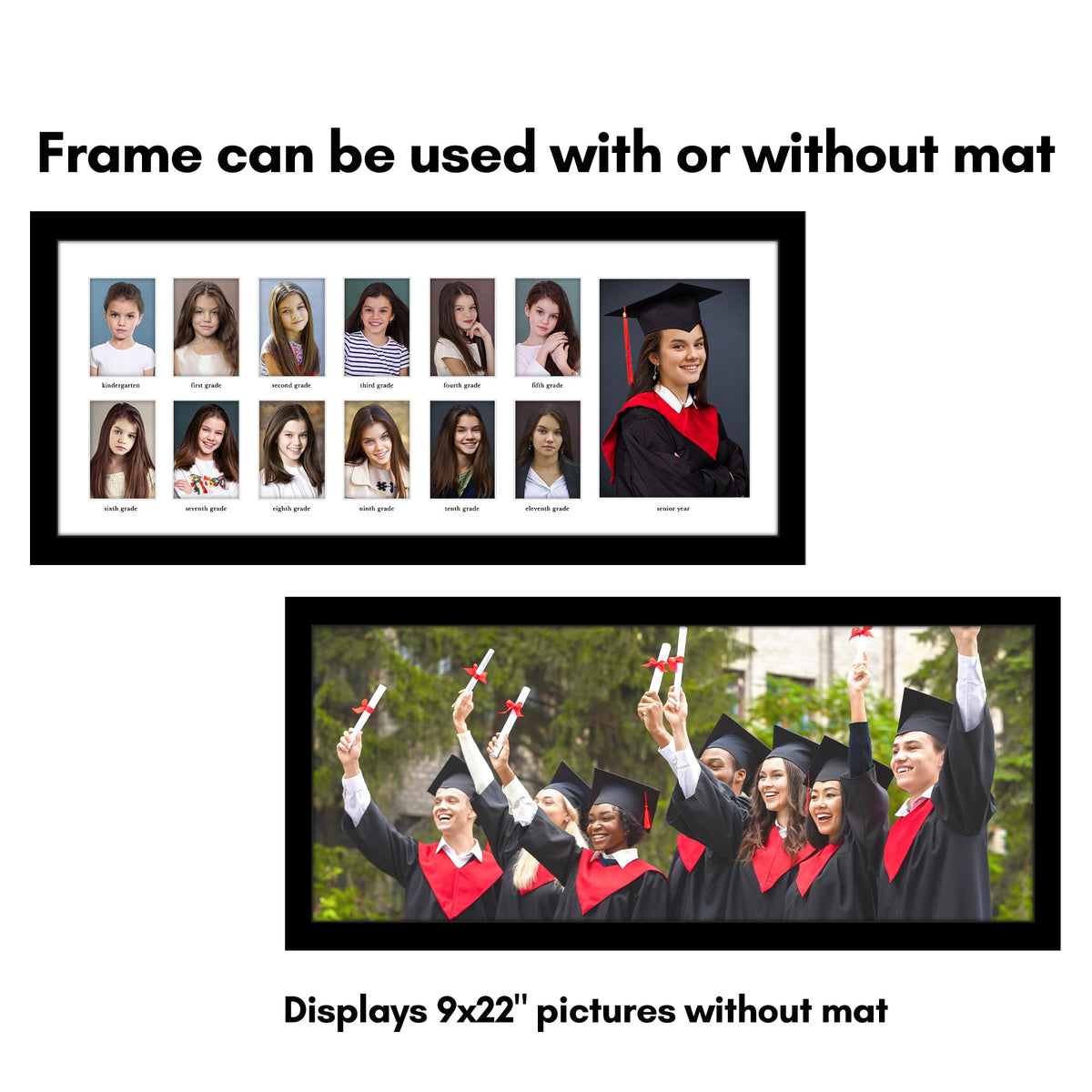 Americanflat black frame wall-display turning walls into elegant memories