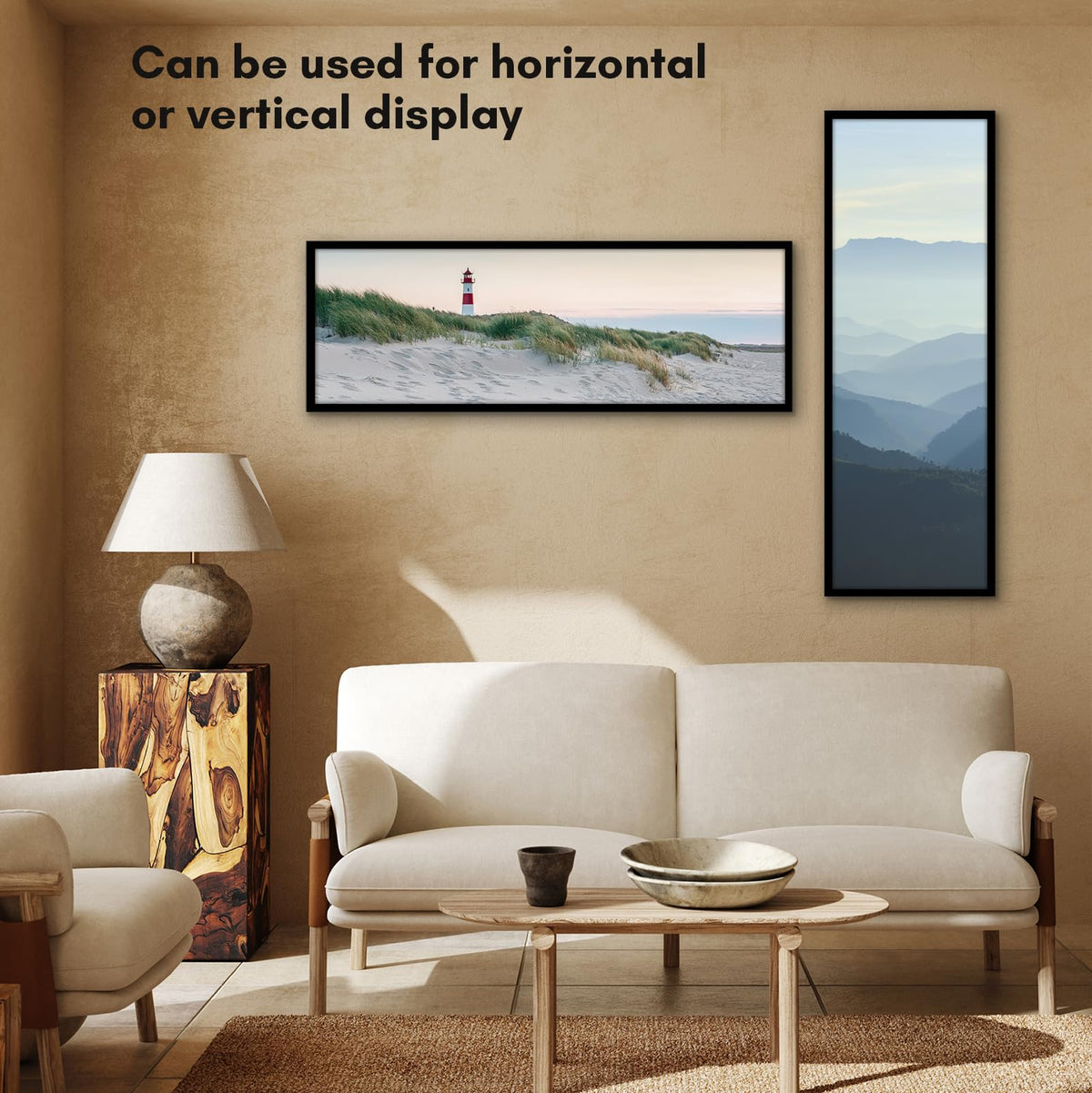 Americanflat black gallery frame adds a modern decor touch to any room.