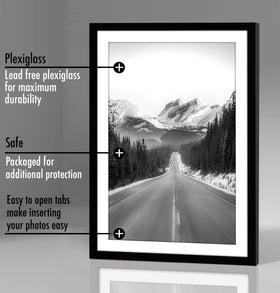 Americanflat black gallery-style frame elevates decor in any room