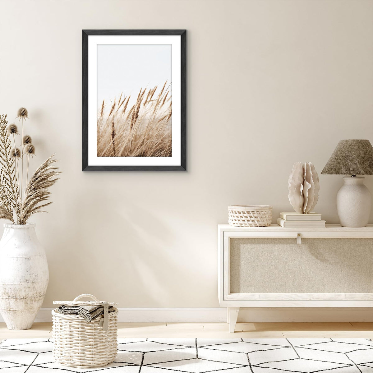 Americanflat black woodgrain finish offers timeless style for any room.