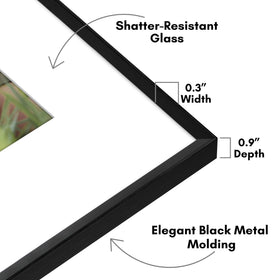 Americanflat Brooklyn Collection frame includes vertical and horizontal hanging hardware for flexible mounting.
