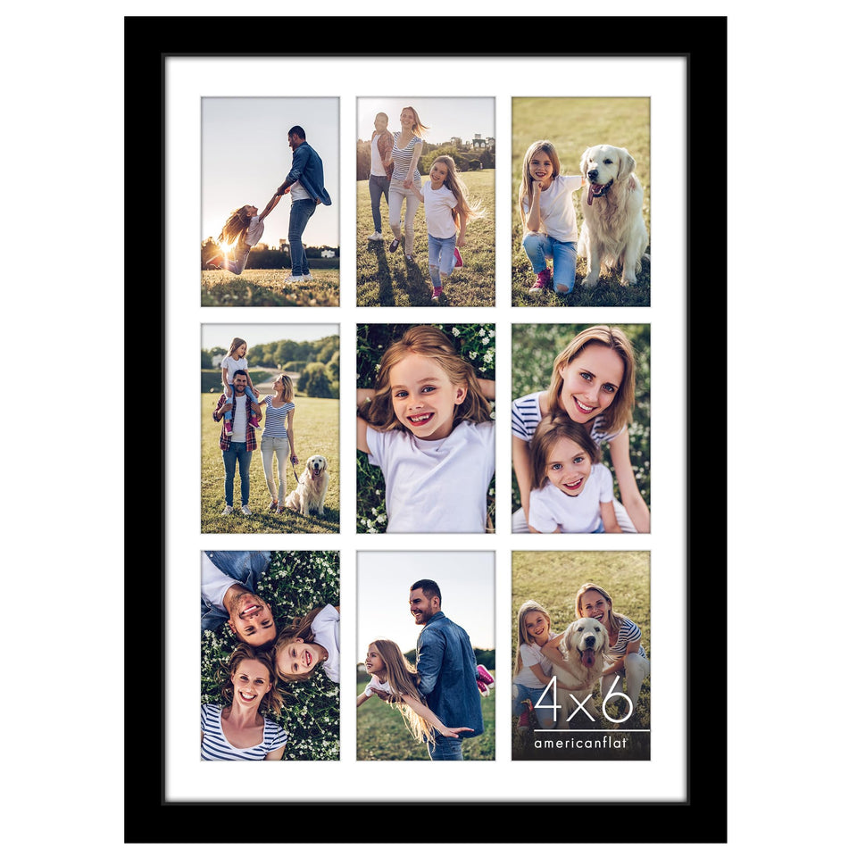 Americanflat collage frame with plexiglass front for a clear photo display