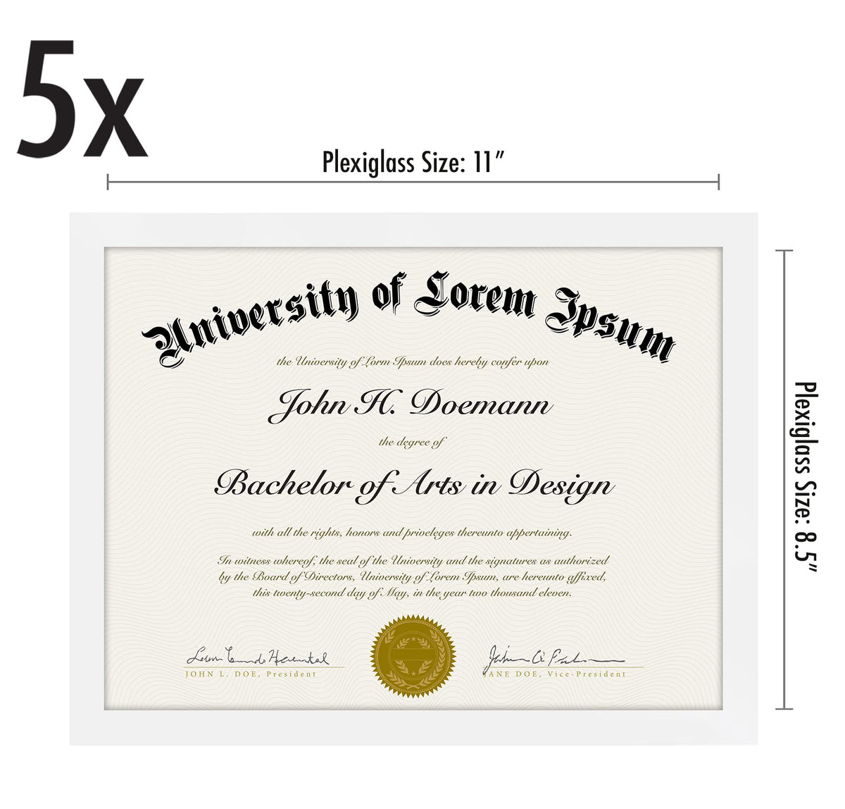 Americanflat diploma frame easy-turn points for simple updates