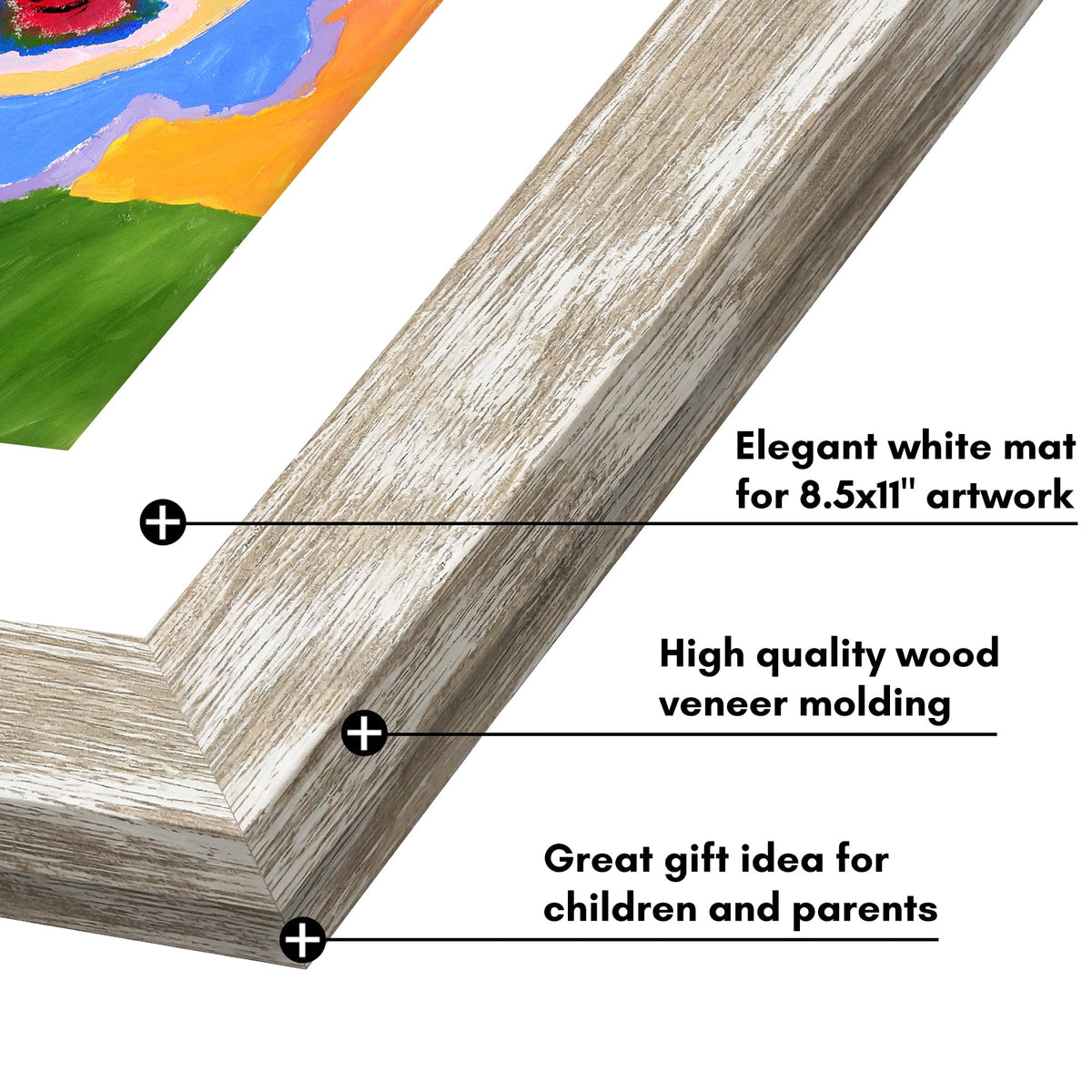 Americanflat driftwood 8.5x11 mat display with clean borders.