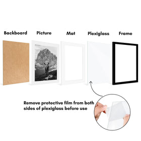 Americanflat durable backboard keeps photos securely in place