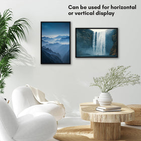 Durable PVC frame with a secure backboard for posters and art