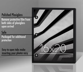 Americanflat durable PVC frame providing lightweight gallery quality