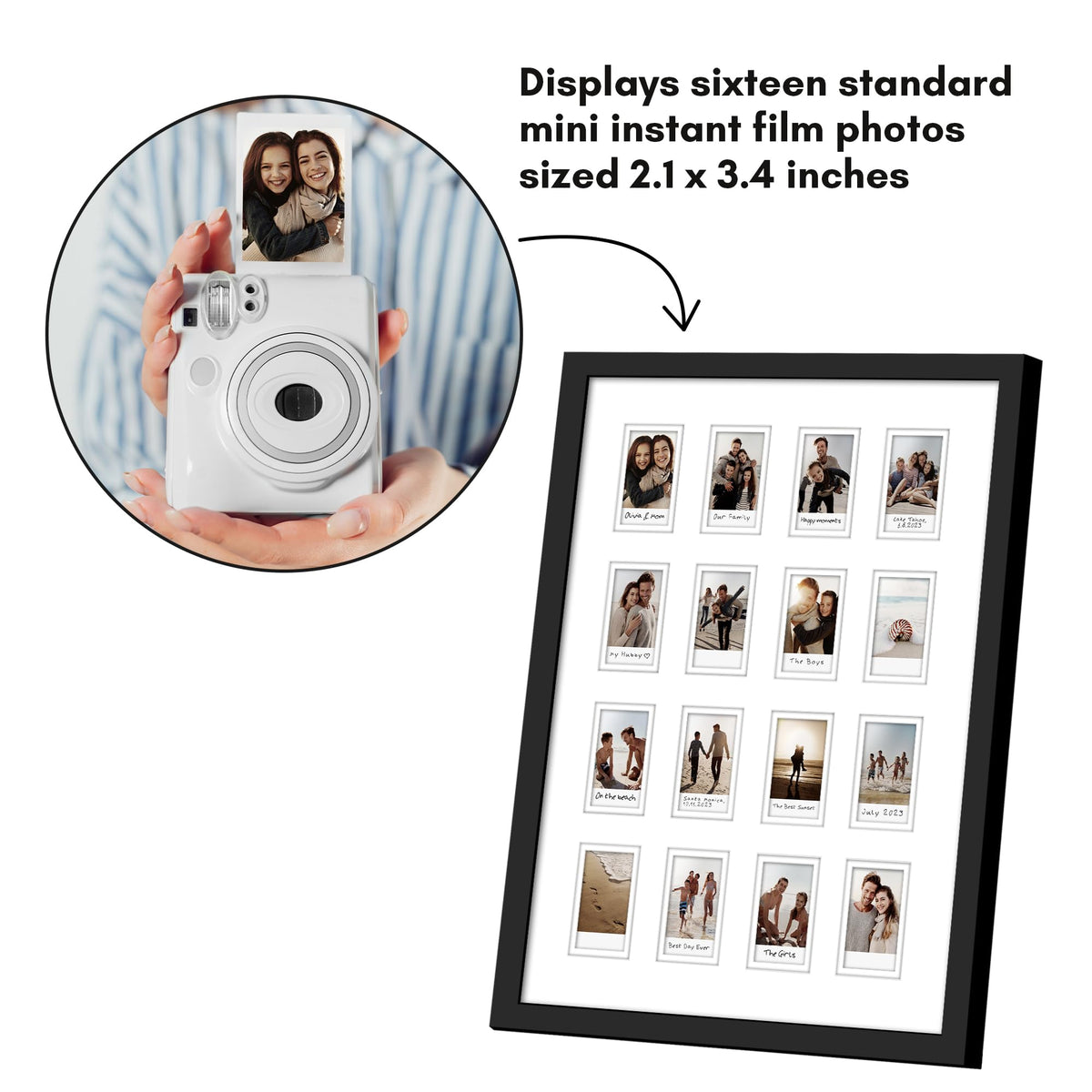 Americanflat durable PVC frame designed for long-lasting wall decor.
