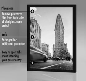 Turn-buttons enable easy photo swaps for quick updates.