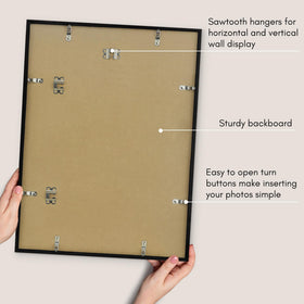 Americanflat turn points allow easy photo swaps for seasonal displays.
