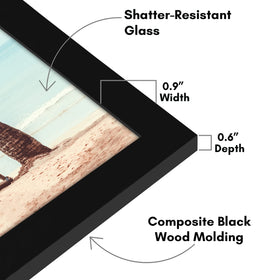 Americanflat engineered-wood 14x20 frame offers durable, timeless wall decor.