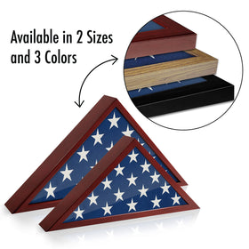 Americanflat engineered wood flag case features woodgrain-inspired finish