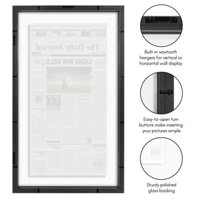 Americanflat engineered wood molding provides durable framing for newspapers