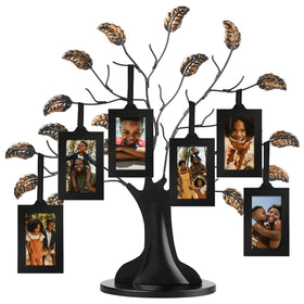 Americanflat family tree frame with six frames displays memories neatly on a wall or shelf.