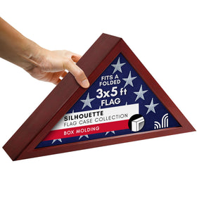 Americanflat flag case suitable for tabletop or mantel display