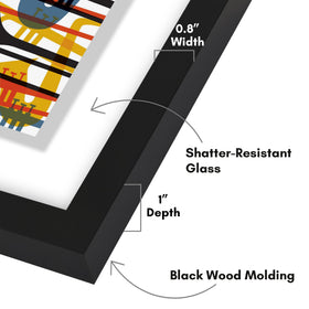 Americanflat floating frame on wall in vertical orientation to highlight album art