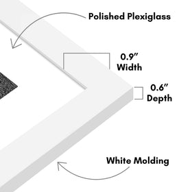 Americanflat frame hardware supports vertical or horizontal wall layouts.