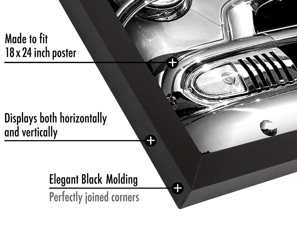 Americanflat frame displayed horizontally on wall for flexible layout.
