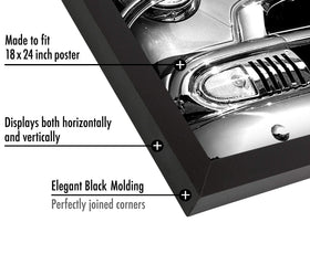Americanflat frame displayed horizontally on wall for flexible layout.