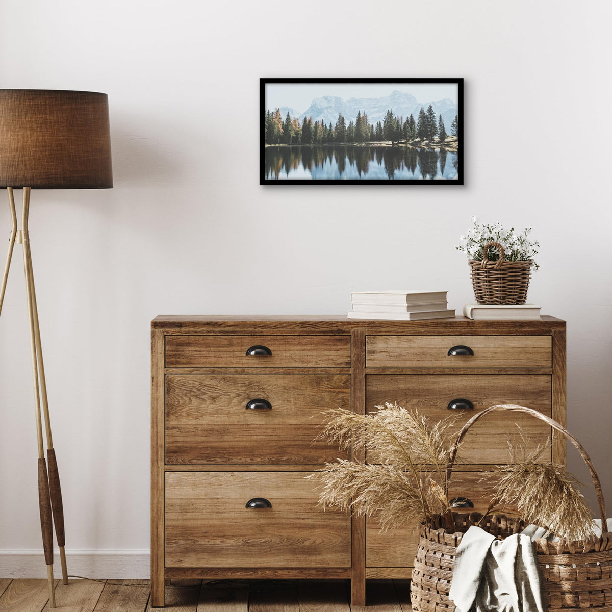 Americanflat gallery-style black frame highlighting a refined wall display