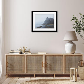 Americanflat gallery-style black frame elevates decor with a clean, contemporary aesthetic.