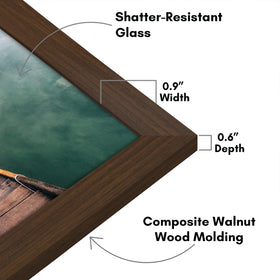 Americanflat gallery-style frame closeup showing refined molding