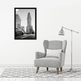 Gallery-style black frame brings a refined, museum-like look.