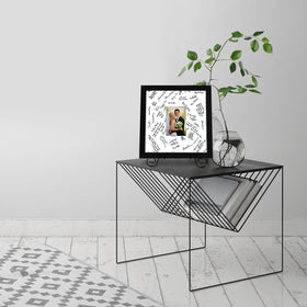 Americanflat hanging hardware supports vertical or horizontal wall display