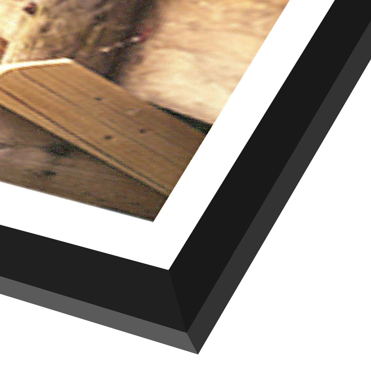 Americanflat hanging hardware supports vertical and horizontal display on walls.