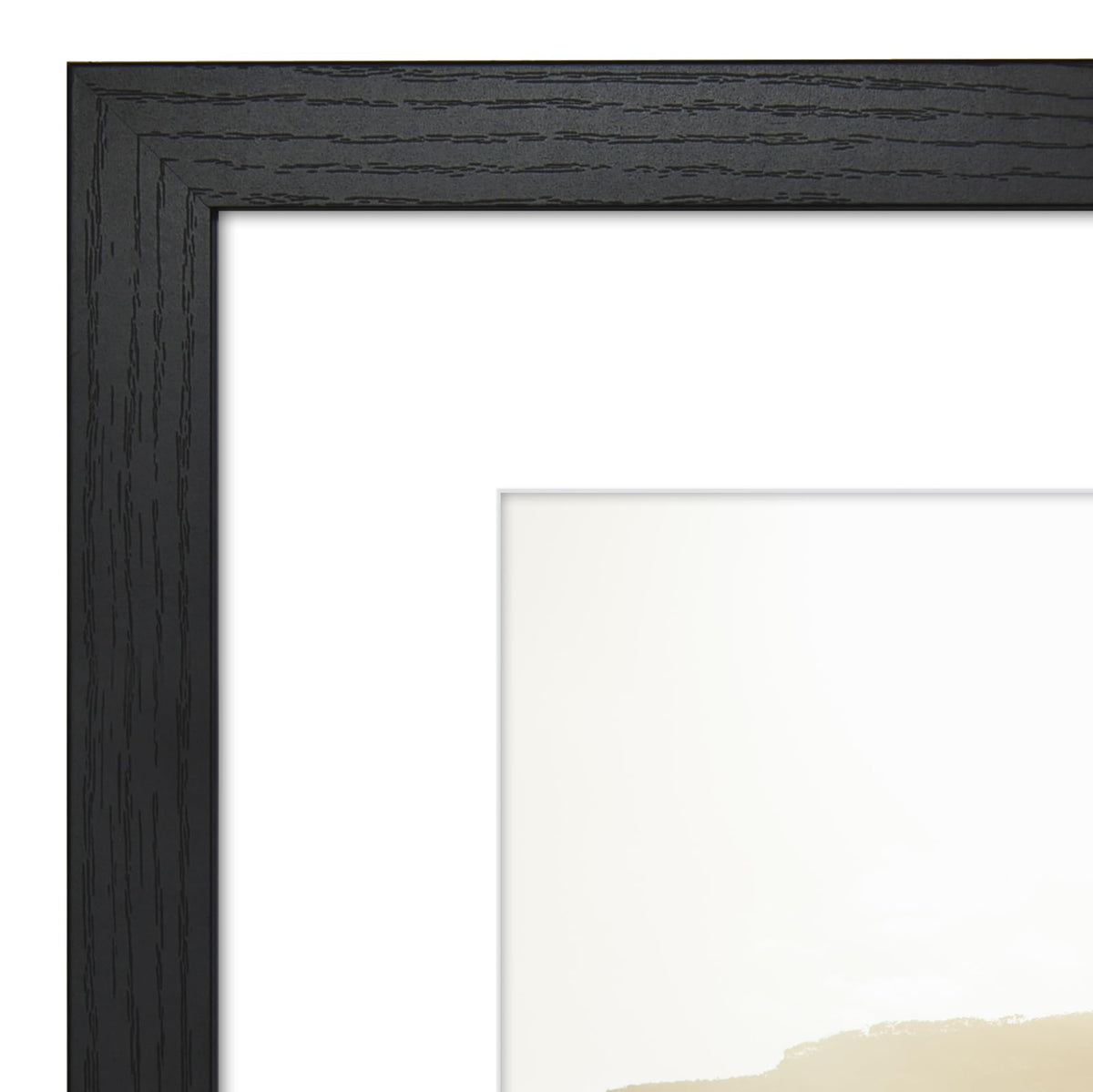 Americanflat hanging hardware supports vertical or horizontal wall mounting.