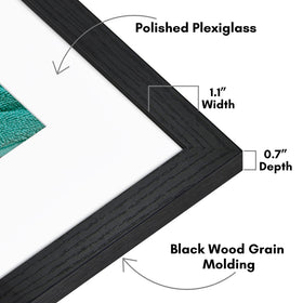 Americanflat Hudson frame demonstrating 11x14 mat display option