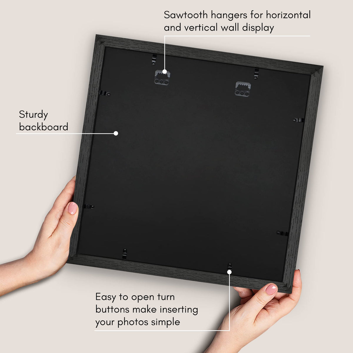 Americanflat Hudson frame backboard keeps memories secure during display