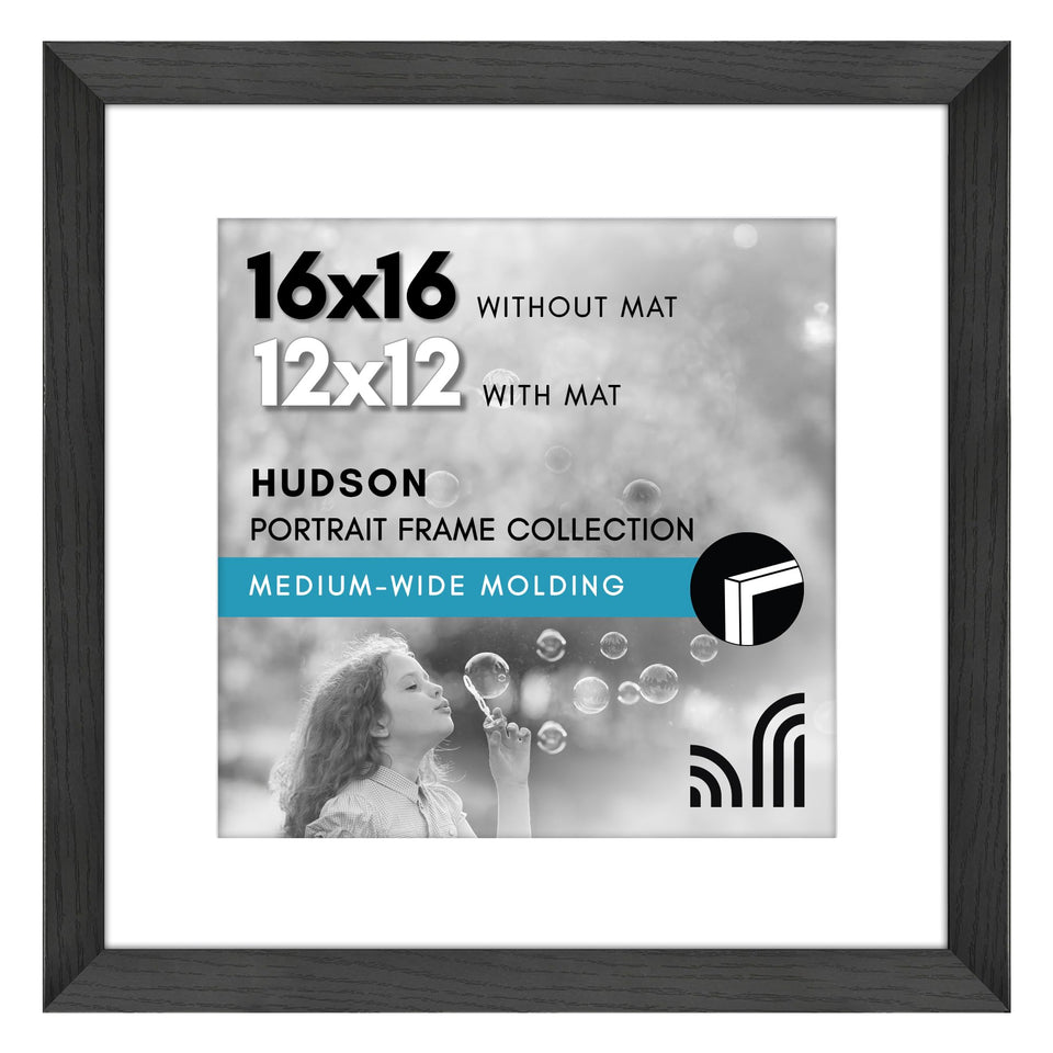 Americanflat Hudson 16x16 frame front with polished plexiglass for crystal-clear viewing