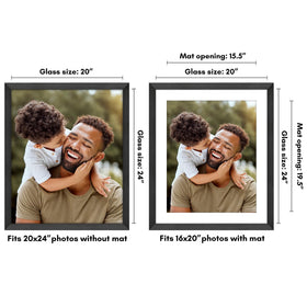 Americanflat Hudson 20x24 frame shown without mat for bold wall presence