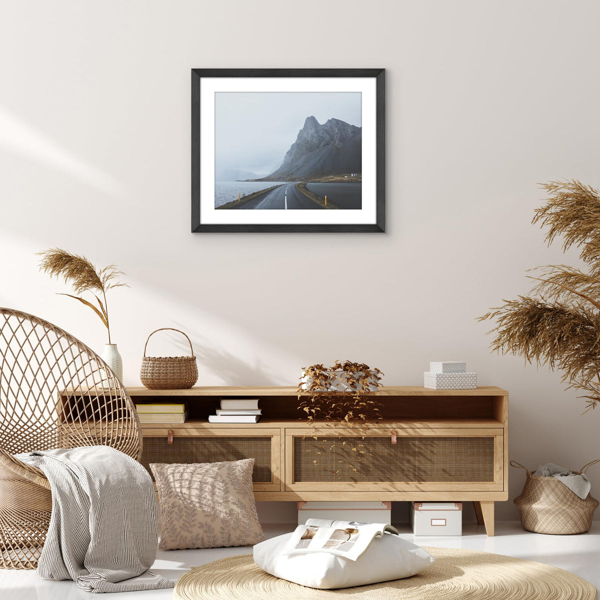 Sturdy backboard on Americanflat Hudson frame keeps memories secure