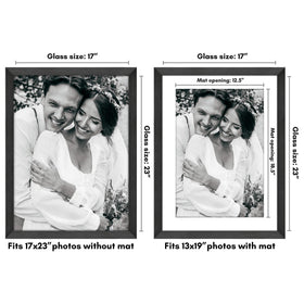 Americanflat Hudson black frame with mat demonstrates versatile 13x19 display option.