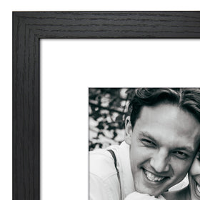 Americanflat Hudson black woodgrain finish offers timeless decor integration.