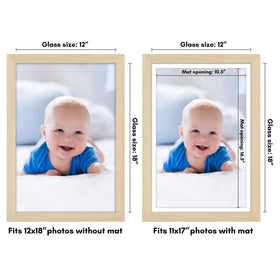 Americanflat Hudson Collection frame with hanging hardware enables quick vertical or horizontal display