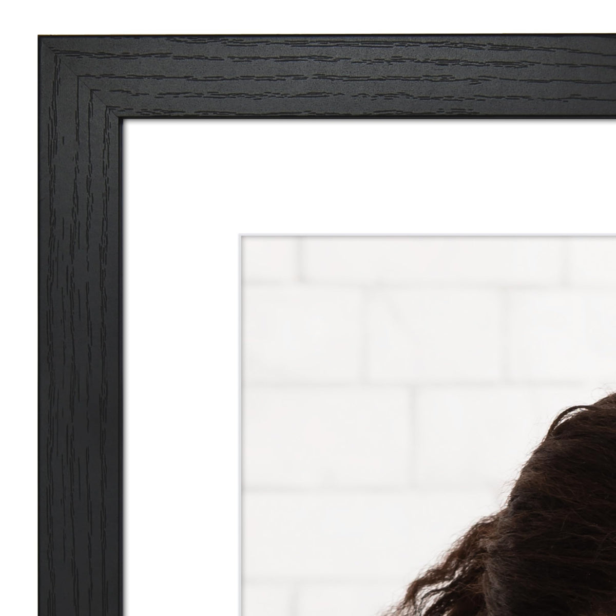 Americanflat Hudson frame shown vertically for hallway display