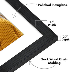 Americanflat Hudson frame edge view highlights 1.1 inch border for a refined look